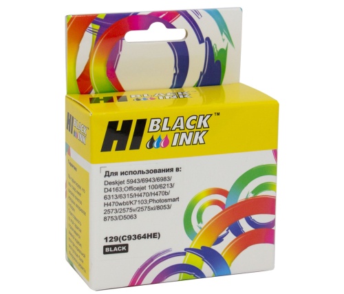 Картридж-пленки картридж hi-black (hb-c9364he) для hp dj 5943/6943/d4163, №129, bk