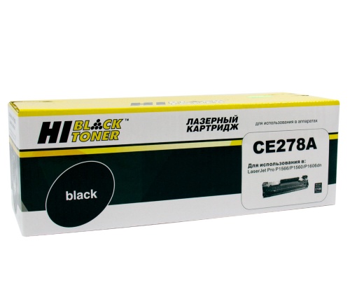 Картриджи лазерные совместимые картридж hi-black (hb-ce278a) для hp lj pro p1566/p1606dn/m1536dnf, 2,1k