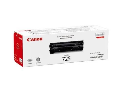 Картриджи лазерные оригинальные картридж 725 для canon i-sensys lbp-6000/6000b/mf3010, 1,6к (o) 3484b005/3484b002