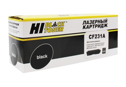 Картриджи лазерные совместимые тонер-картридж hi-black (hb-cf231a) для hp lj ultra m206dn/mfp m230fdw/sdn, 5k