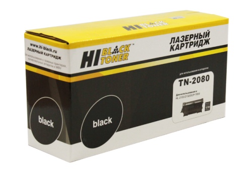 Картриджи лазерные совместимые тонер-картридж hi-black (hb-tn-2080) для brother hl-2130/dcp7055, 1,2k