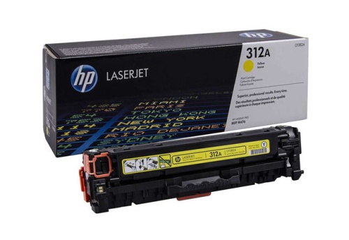 Картриджи лазерные оригинальные картридж hp clj pro mfp m476dn/dw/nw (o) №312a, cf382a, y, 2,7к