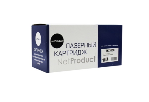 Тонер-картриджи тонер-картридж netproduct (n-tk-3160) для kyocera p3045dn/p3050dn/p3055dn, 12,5k, с/ч