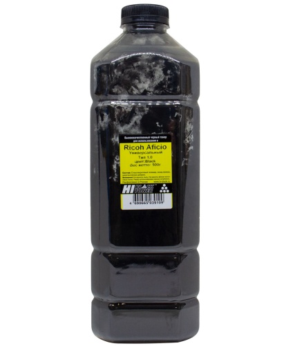 Тонеры черные тонер hi-black универсальный для ricoh aficio color, тип 1.0, bk, 500 г, канистра