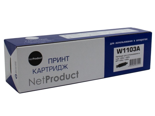 Тонер-картриджи тонер-картридж netproduct (n-w1103a) для hp neverstop laser 1000a/1000w/1200a/1200w, 2,5k (с чипом)