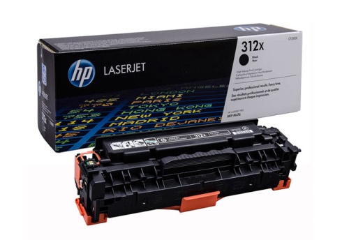 Картриджи лазерные оригинальные картридж hp clj pro mfp m476dn/dw/nw (o) №312x, cf380x, bk, 4,4к