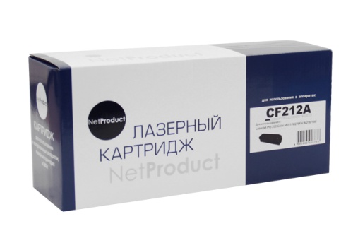 Картриджи лазерные совместимые картридж netproduct (n-cf212a) для hp clj pro 200 m251/mfpm276, №131a, y, 1,8k