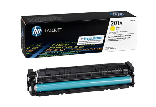 Картриджи лазерные оригинальные картридж 201a hp clj m252/252n/252dn/252dw/277n/277dw, 1,4k (o) yellow, cf402a