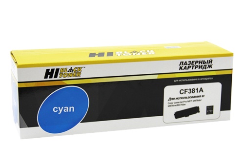 Картриджи лазерные совместимые картридж hi-black (hb-cf381a) для hp clj pro mfp m476dn/dw/nw, №312a, c, 2,7k