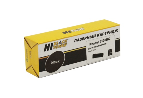 Тонер-картриджи тонер-картридж hi-black (hb-106r01285/106r01281) для xerox phaser 6130, восстанов., bk, 2k