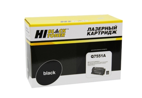 Картриджи лазерные совместимые картридж hi-black (hb-q7551a) для hp lj p3005/m3027mfp/m3035mfp, 6,5k