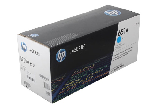 Картриджи лазерные оригинальные kартридж 651a для hp lj enterprise 700 color mfp m775 (o) cyan, ce341a