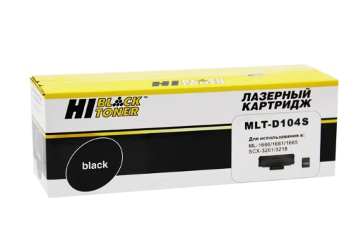 Картриджи лазерные совместимые картридж hi-black (hb-mlt-d104s) для samsung ml-1660/1665/1860/scx-3200/3205/3207, 1,5k