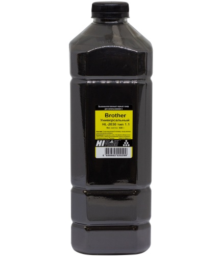 Упаковка тонер hi-black универсальный для brother hl-2030, тип 1.1, bk, 600 г, канистра