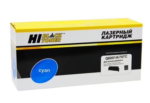 Картриджи лазерные совместимые картридж hi-black (hb-q6001a) для hp clj 1600/2600/2605, восстановленный, c, 2k