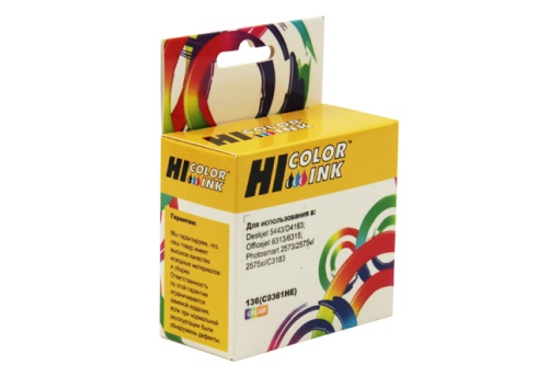 Картридж-пленки картридж hi-black (hb-c9361he) для hp dj 5443/4163, №136, color