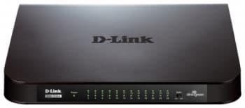 Коммутатор D-LINK DGS-1024A/B1A, неуправляемый, настольный, Gigabit Ethernet - 24 шт.