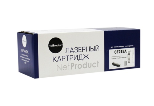 Картриджи лазерные совместимые тонер-картридж netproduct (n-cf218a) для hp lj pro m104/mfp m132, 1,4k, с чипом