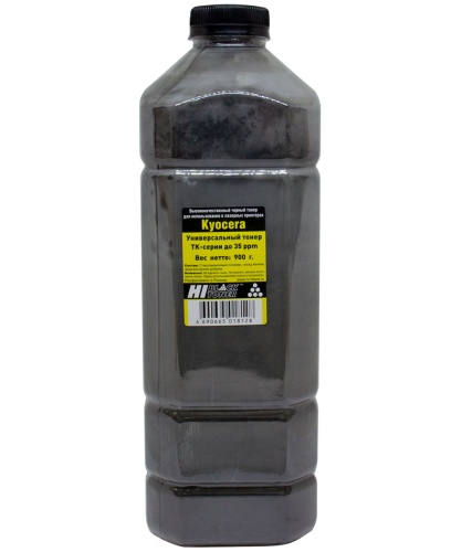 Упаковка тонер hi-black универсальный для kyocera tk-серии до 35 ppm, bk, 900 г, канистра