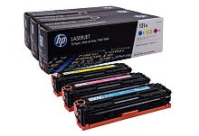 Картриджи лазерные оригинальные набор картриджей 131a для hp lj pro 200 color m251/mfp m276, 1,8к (о) c/m/y u0sl1am