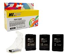 Картридж-пленки набор hi-black (f6v19ae) №123 (1 адапт. картридж+ 3 сменных чернильницы) для hp dj2130, bk