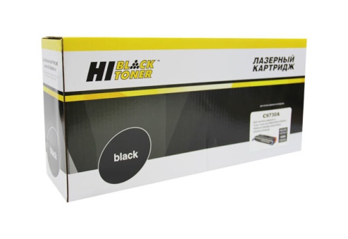 Картриджи лазерные совместимые картридж hi-black (hb-c9730a) для hp clj 5500/5550, восстановленный, bk, 13k