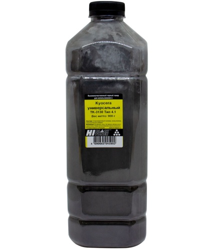 Упаковка тонер hi-black универсальный для kyocera tk-3130, тип 4.1, bk, 900 г, канистра