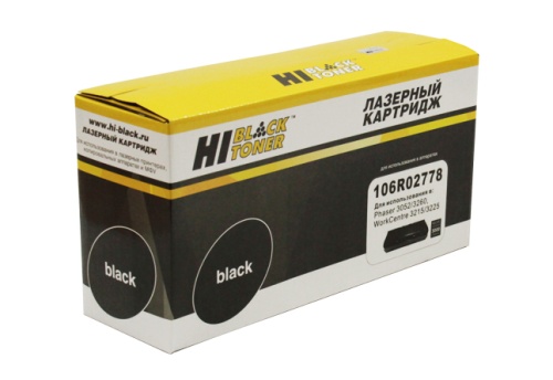 Картриджи лазерные совместимые тонер-картридж hi-black (hb-106r02778) для xerox phaser 3052/3260/wc 3215/3225, 3k (новая прошивка)