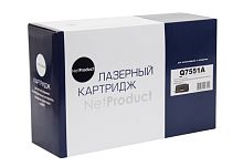 Картриджи лазерные совместимые картридж netproduct (n-q7551a) для hp lj p3005/m3027mfp/m3035mfp, 6,5k