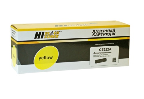 Картриджи лазерные совместимые картридж hi-black (hb-cb542a/ce322a) для hp clj cm1300/cm1312/cp1210/cp1525, y, 1,4k