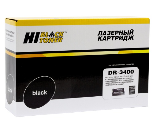 Чернила драм-юнит hi-black (hb-dr-3400) для brother hl-l5000/5100/5200/6250/6300/6400, 30k